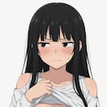 黒髪ロングストレート。シャツ捲りとか 10枚目