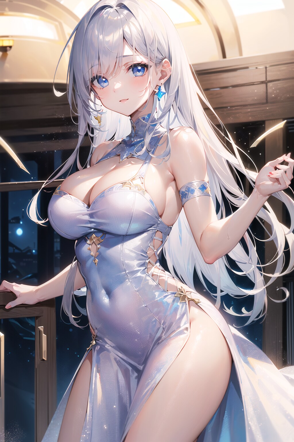 銀髪ちゃん・ナイトドレス