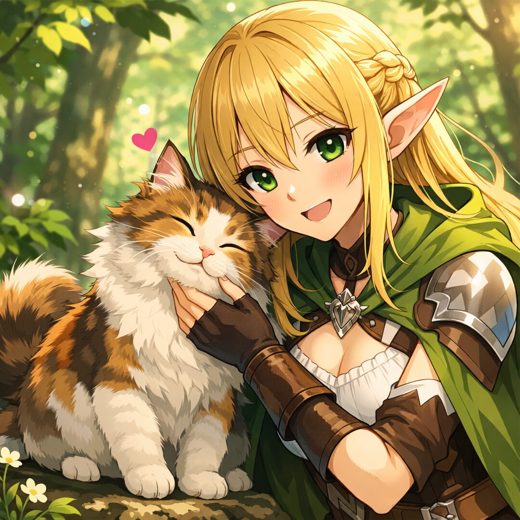 猫と一緒
