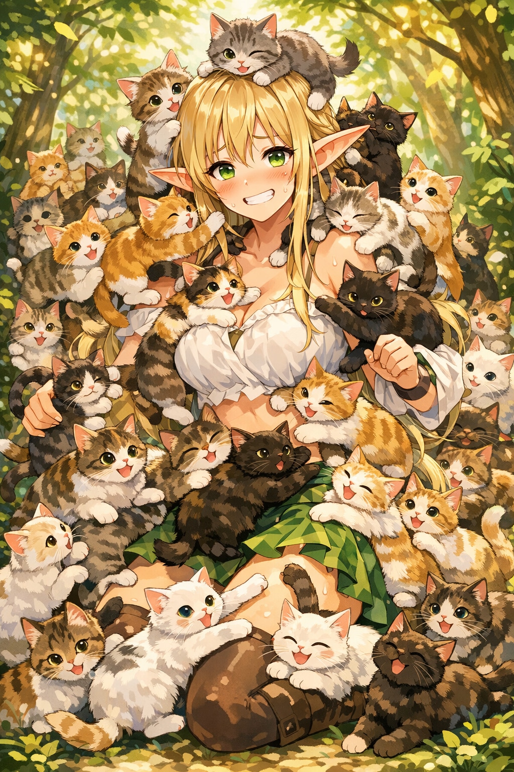 猫と一緒