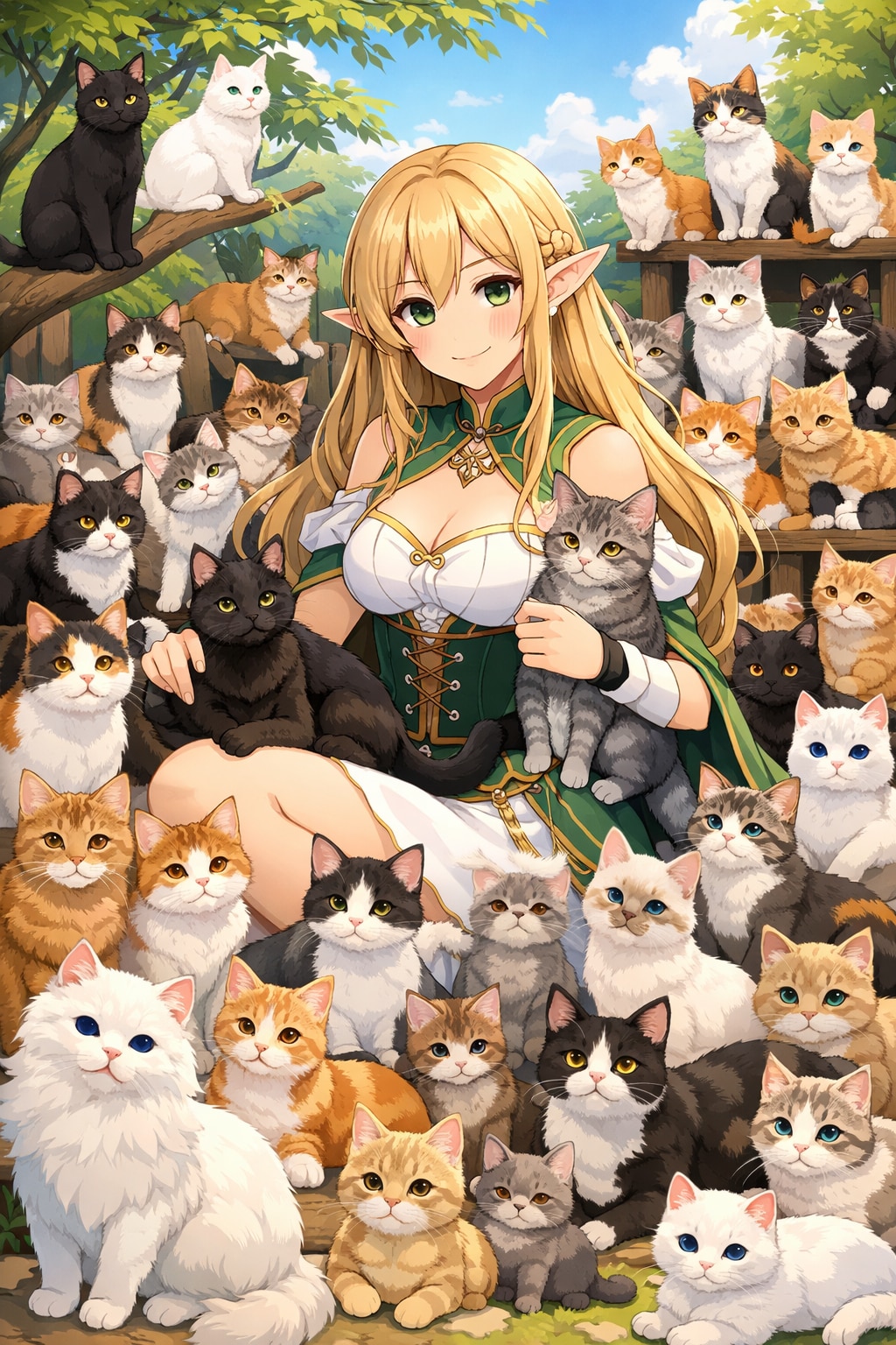 猫と一緒