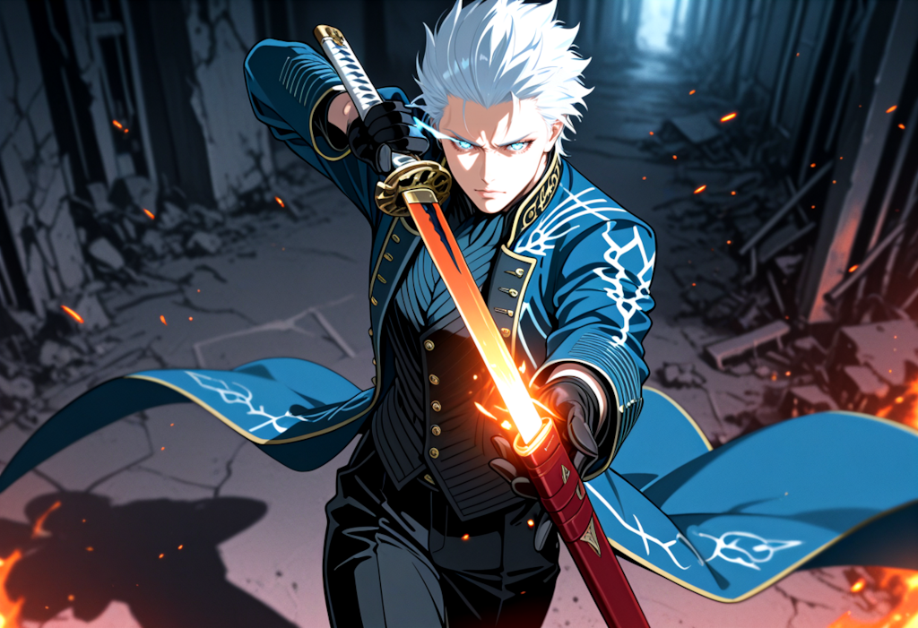 「Still denying your heritage, brother?  Wake up and embrace the legacy our father left for us!」