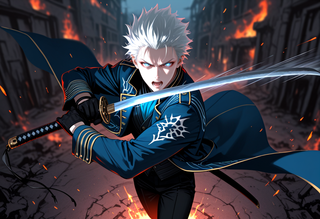 「Still denying your heritage, brother?  Wake up and embrace the legacy our father left for us!」