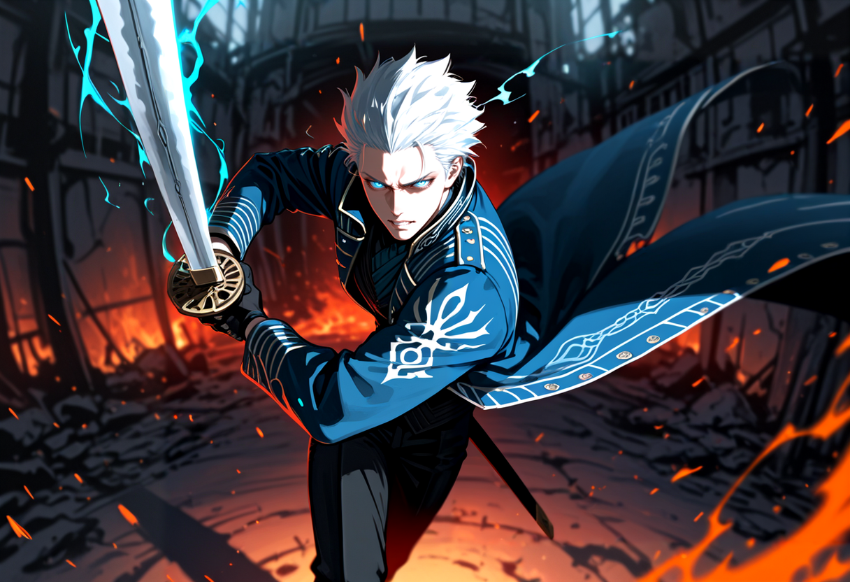 「Still denying your heritage, brother?  Wake up and embrace the legacy our father left for us!」 | の人気AIイラスト・グラビア