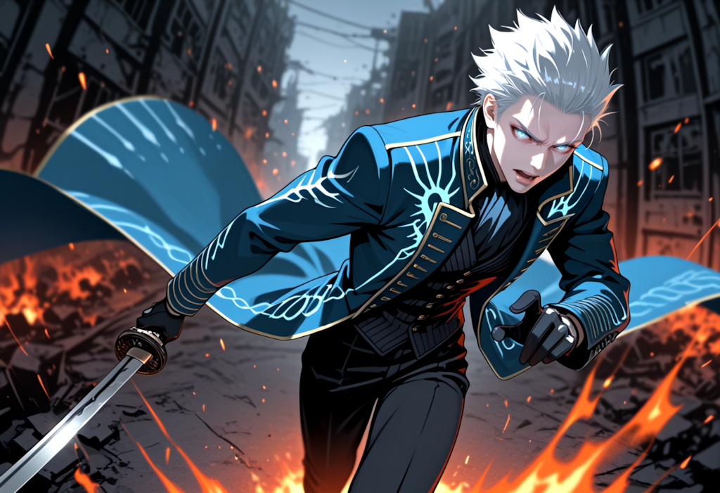 「Still denying your heritage, brother?  Wake up and embrace the legacy our father left for us!」