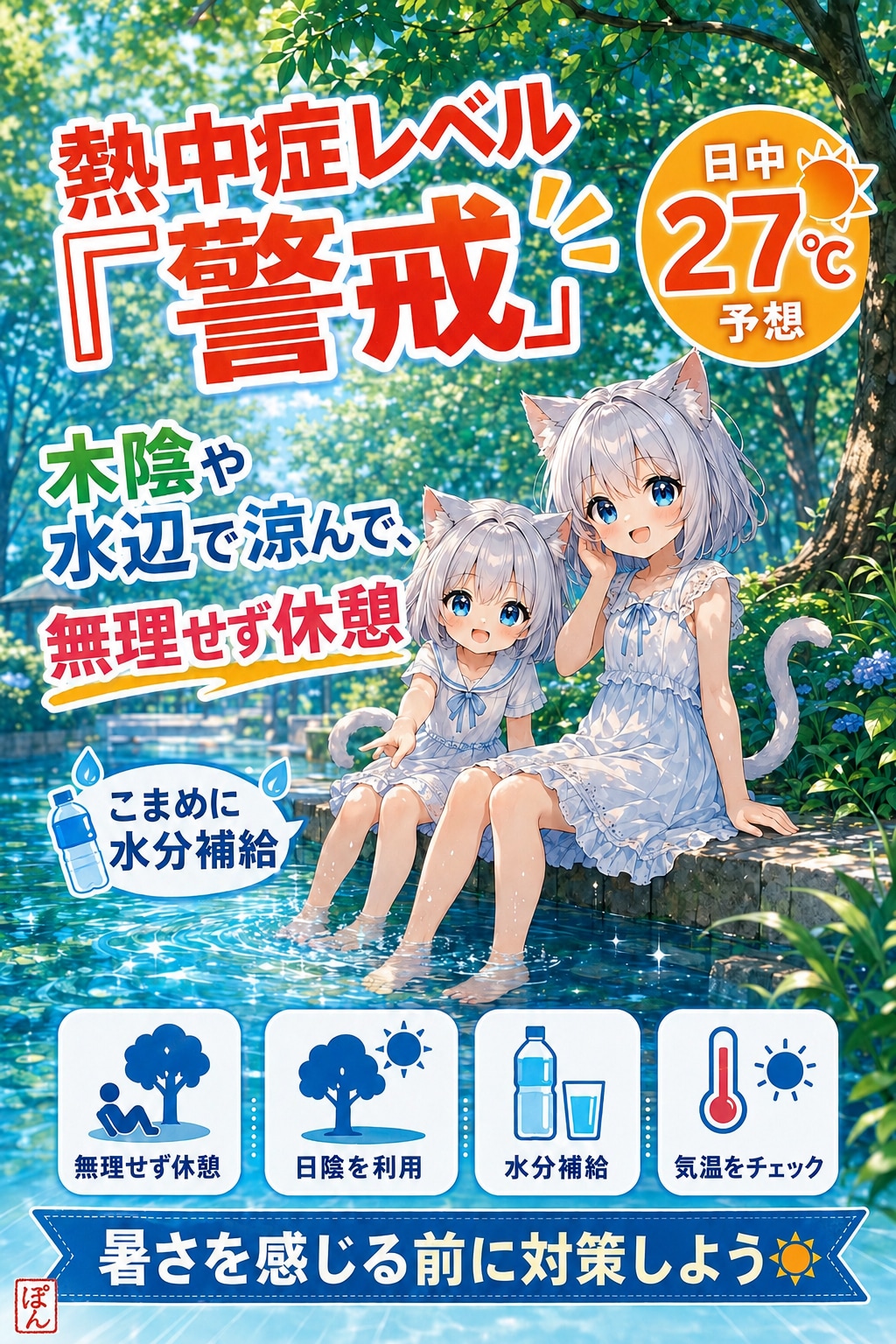 今日は警戒です