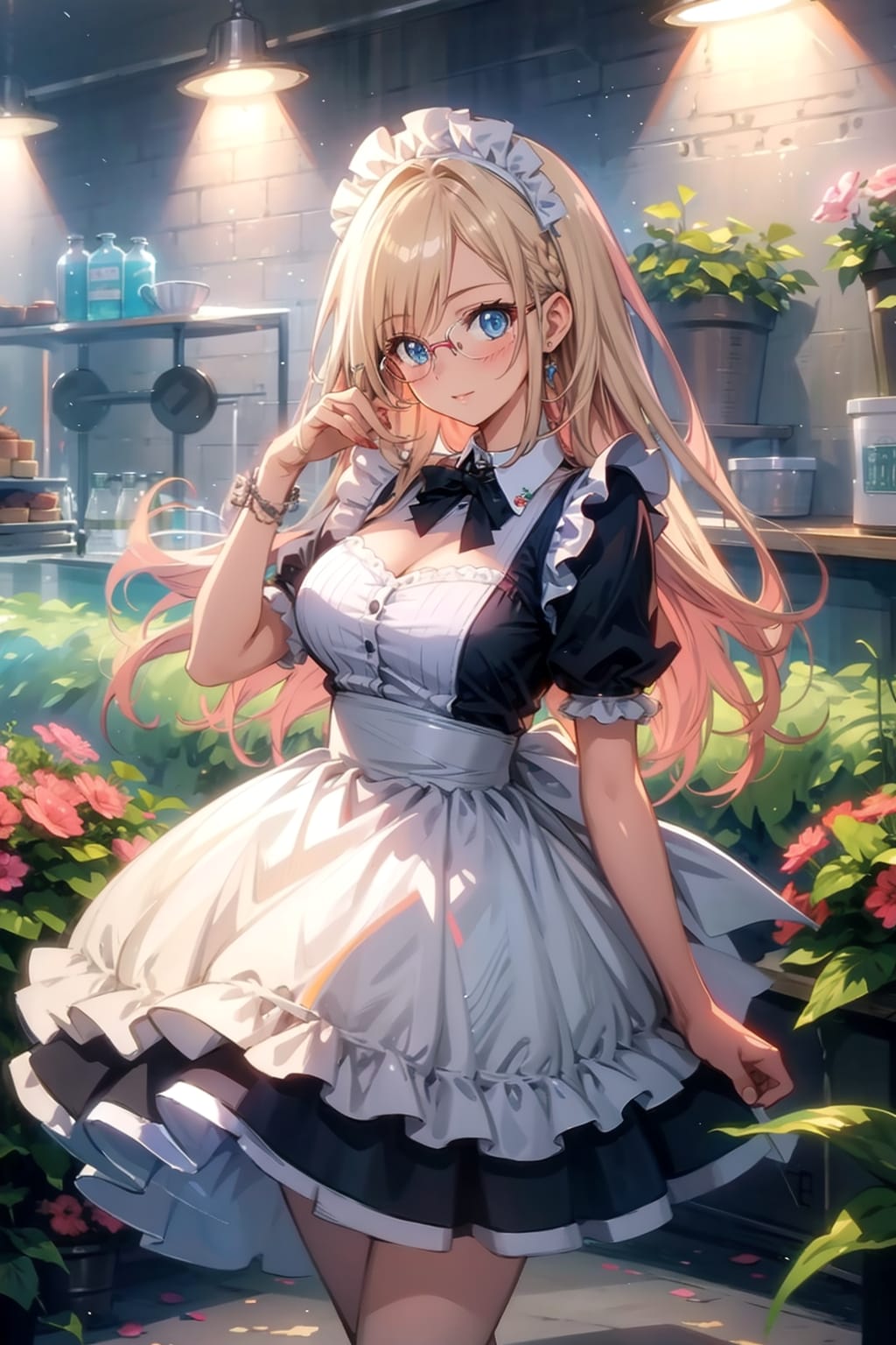 メガネ美少女メイド