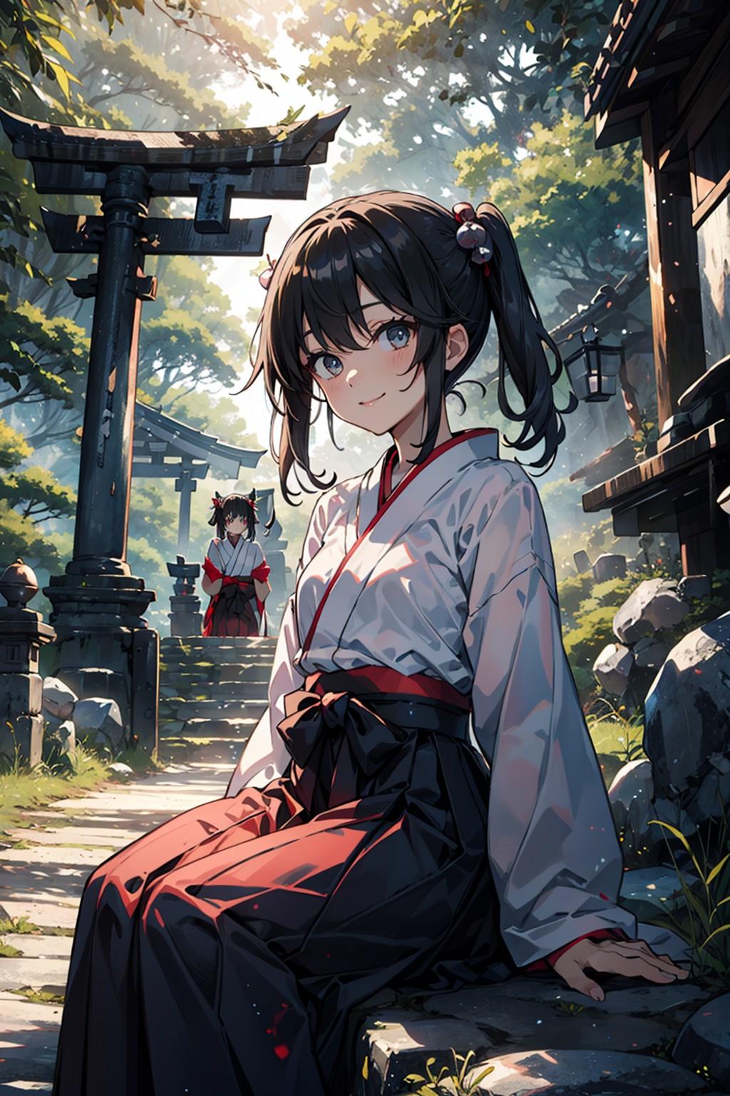 巫女ちゃん | の人気AIイラスト・グラビア