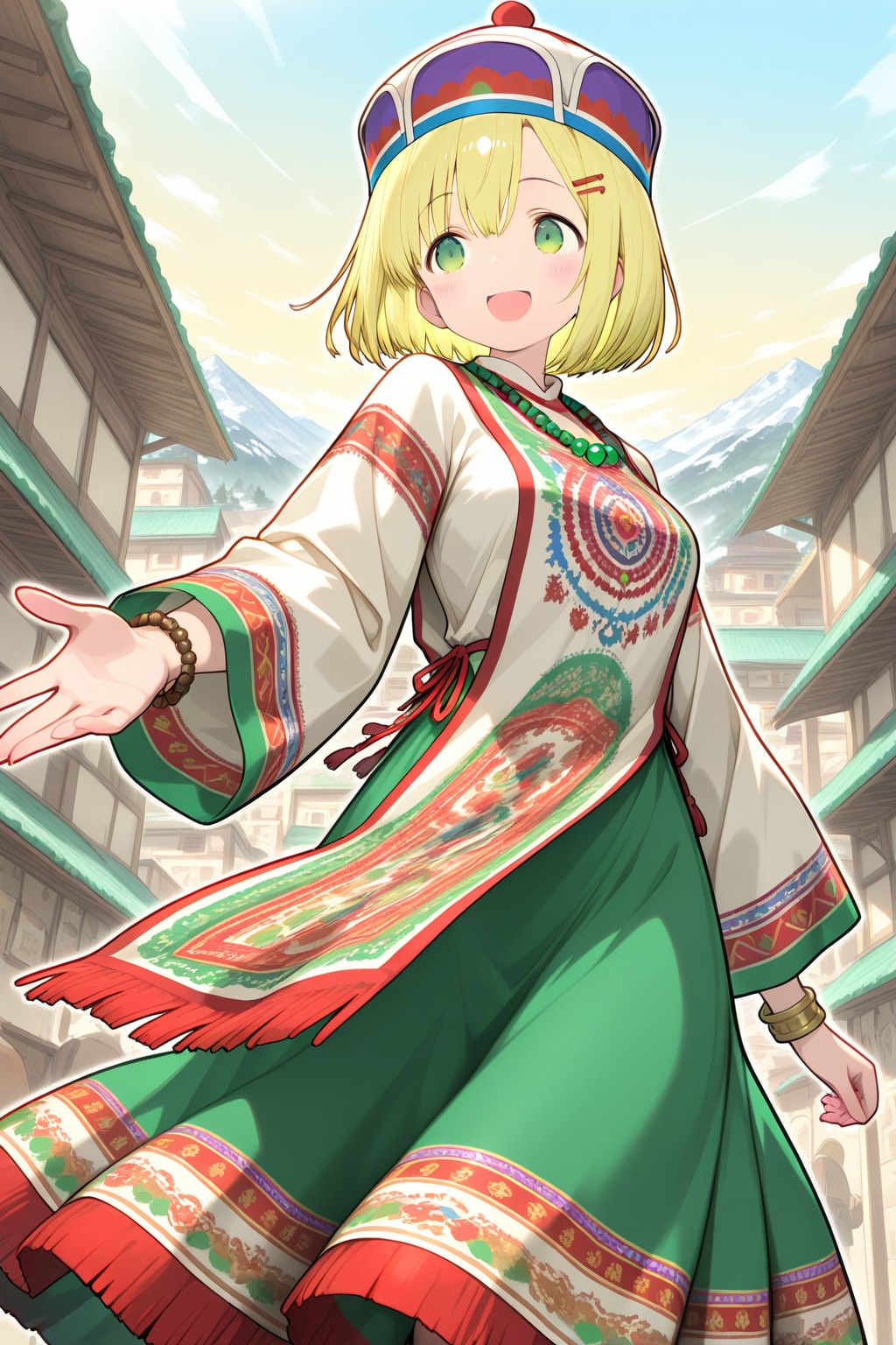 チョバを着たボブカット千鶴ちゃん