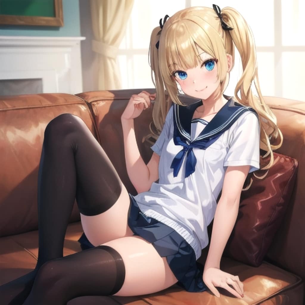 金髪ツインテ