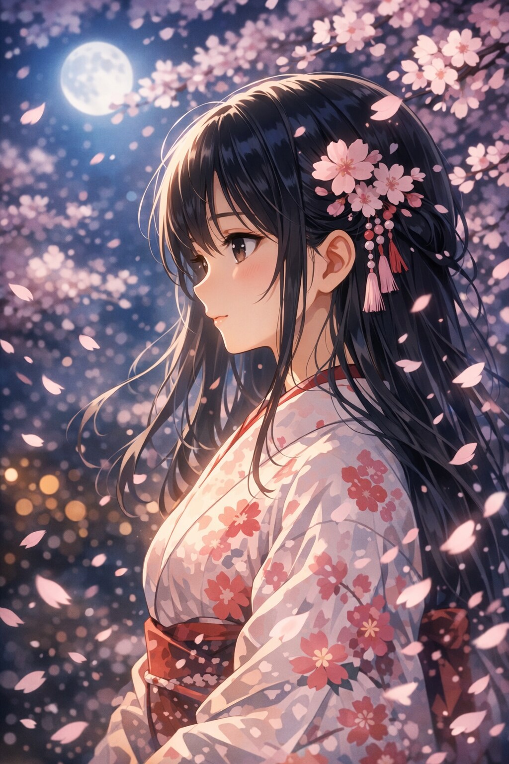 夜桜