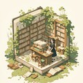 図書館 6枚目
