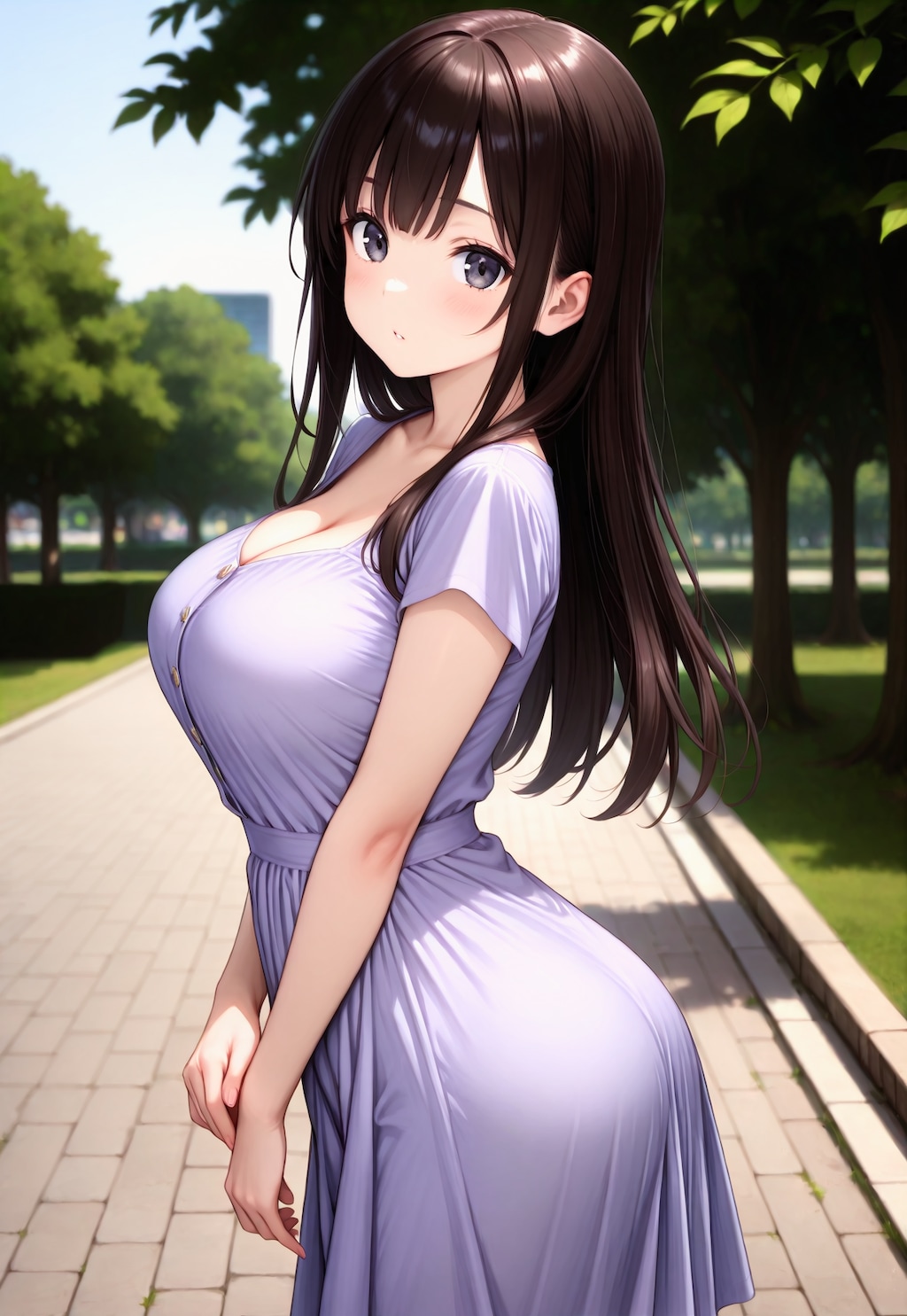 1601（薄紫のワンピ）