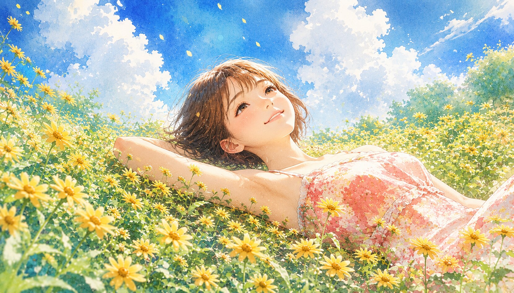 誕生花　0811 サンビタリア
