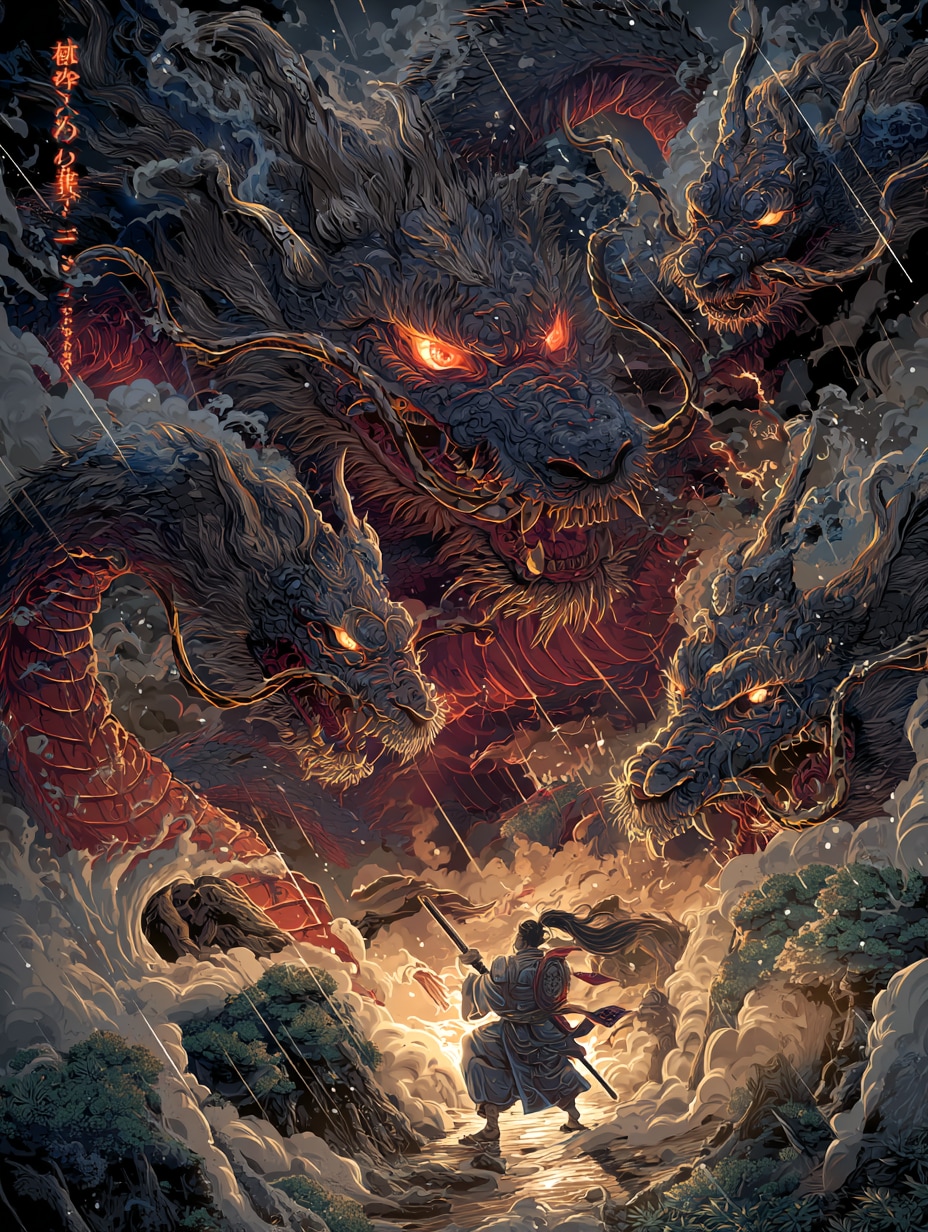 八岐大蛇 | の人気AIイラスト・グラビア