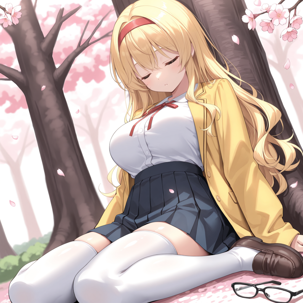 金髪お姉ちゃん・春眠