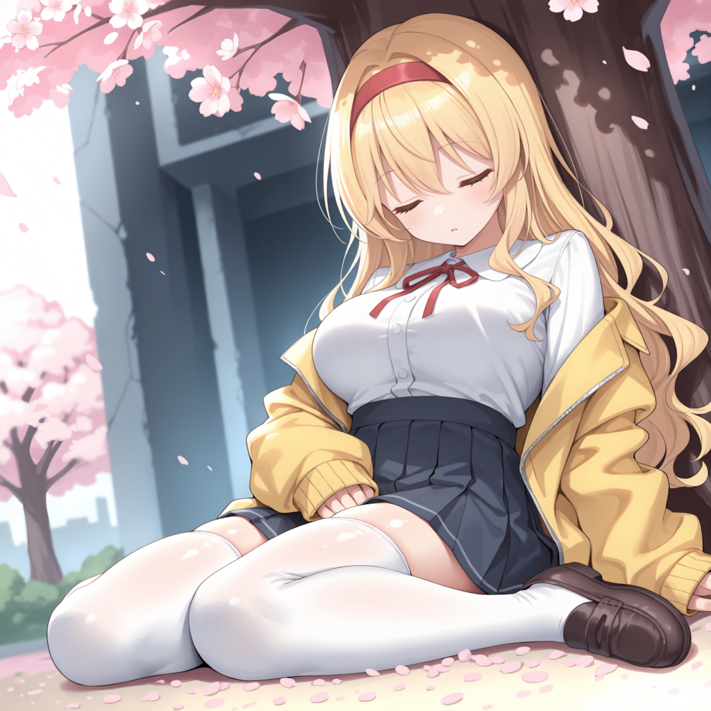 金髪お姉ちゃん・春眠