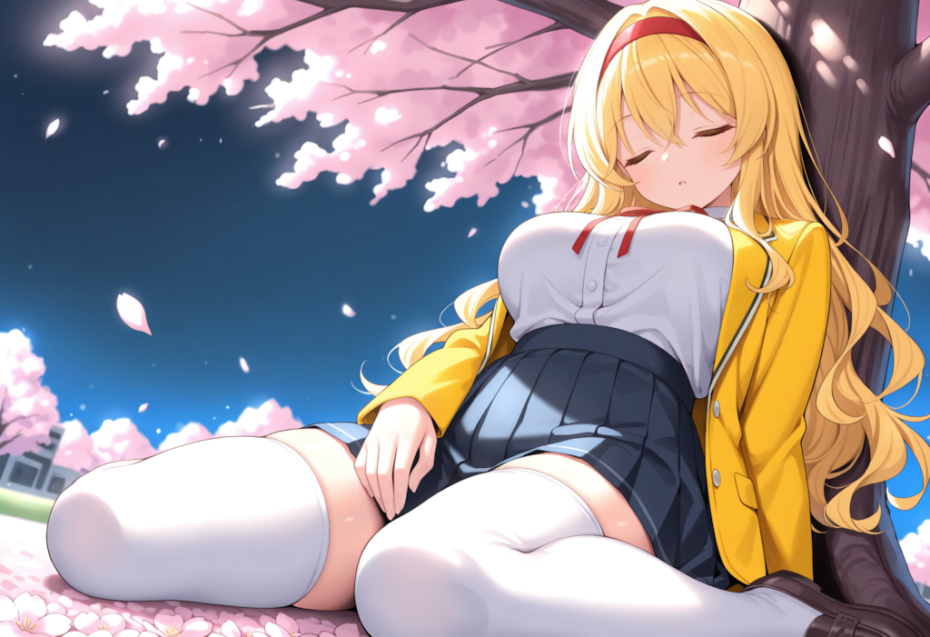 金髪お姉ちゃん・春眠