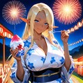 夏祭りデート 2枚目