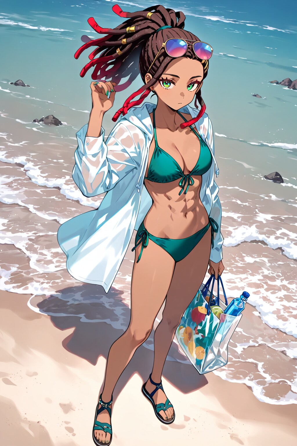 海に遊びに来たルシアちゃん