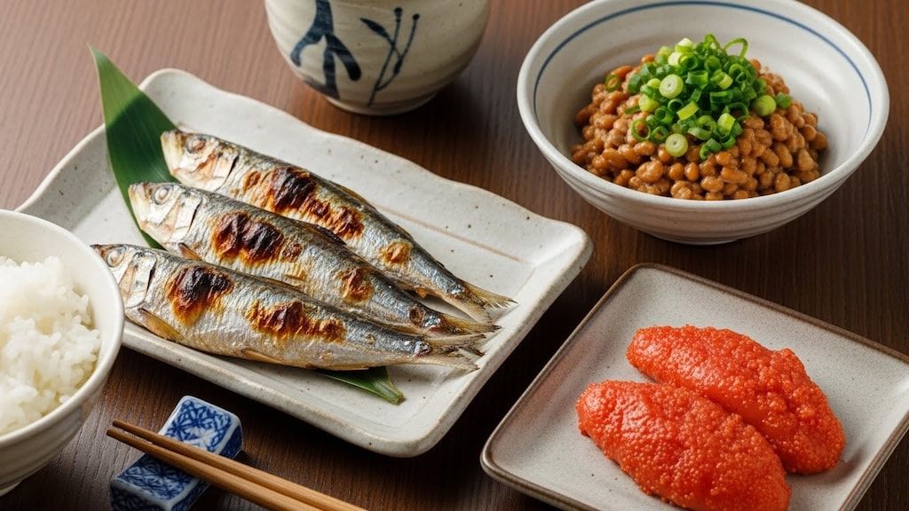 １月１０日はひものの日、糸引き納豆の日、明太子の日