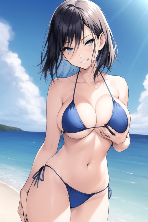 憑依された水着美女