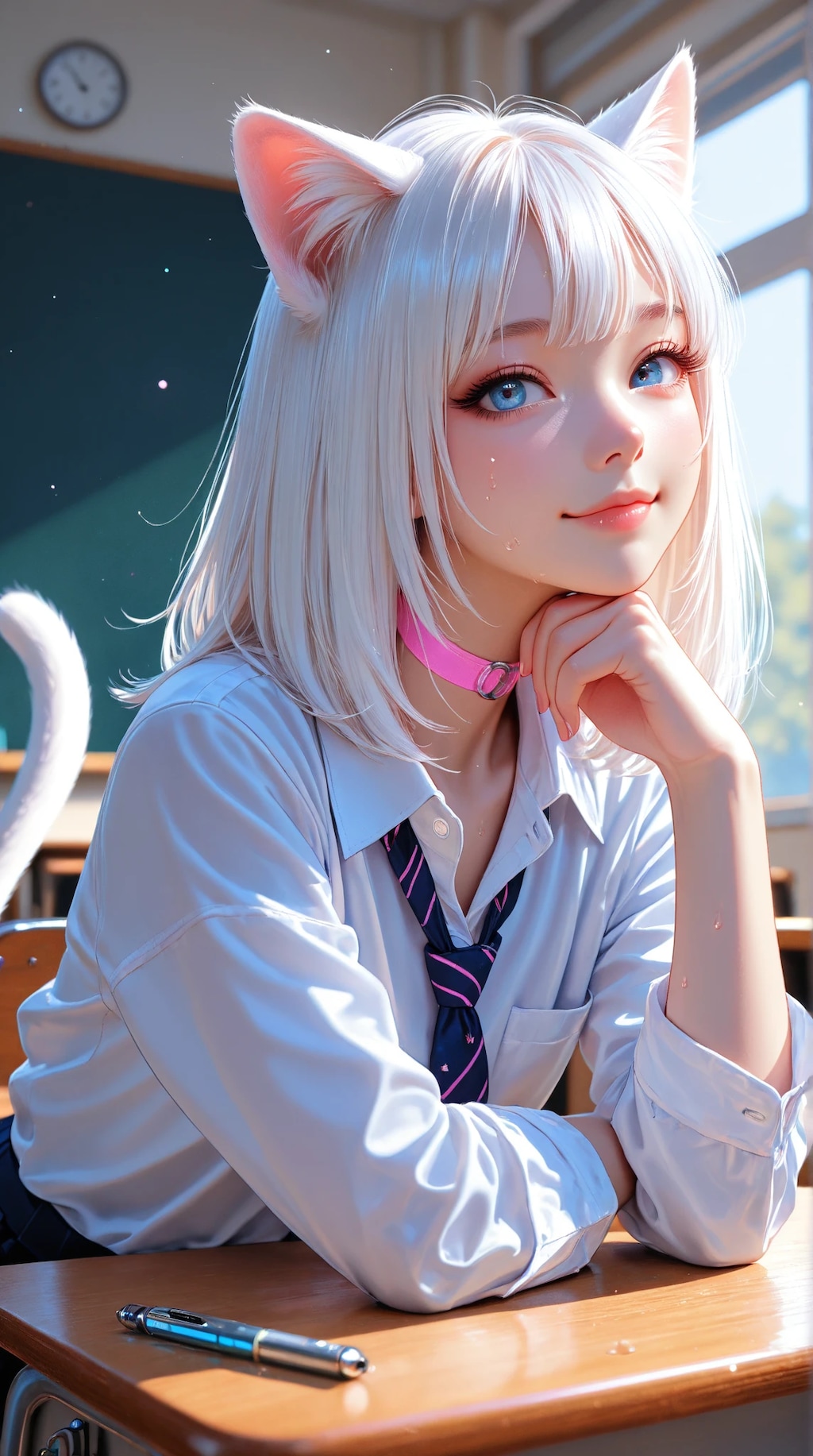 シロと制服2
