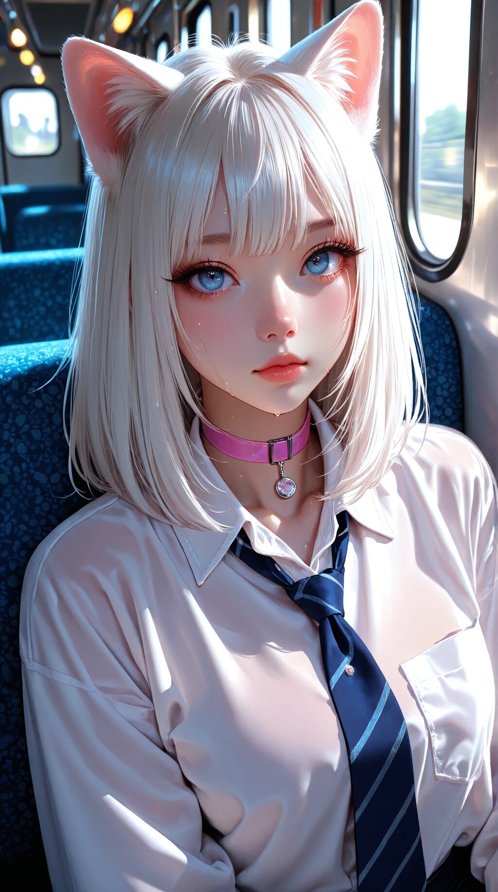 シロと制服2