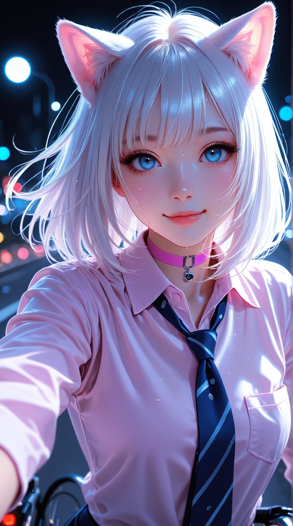 シロと制服2