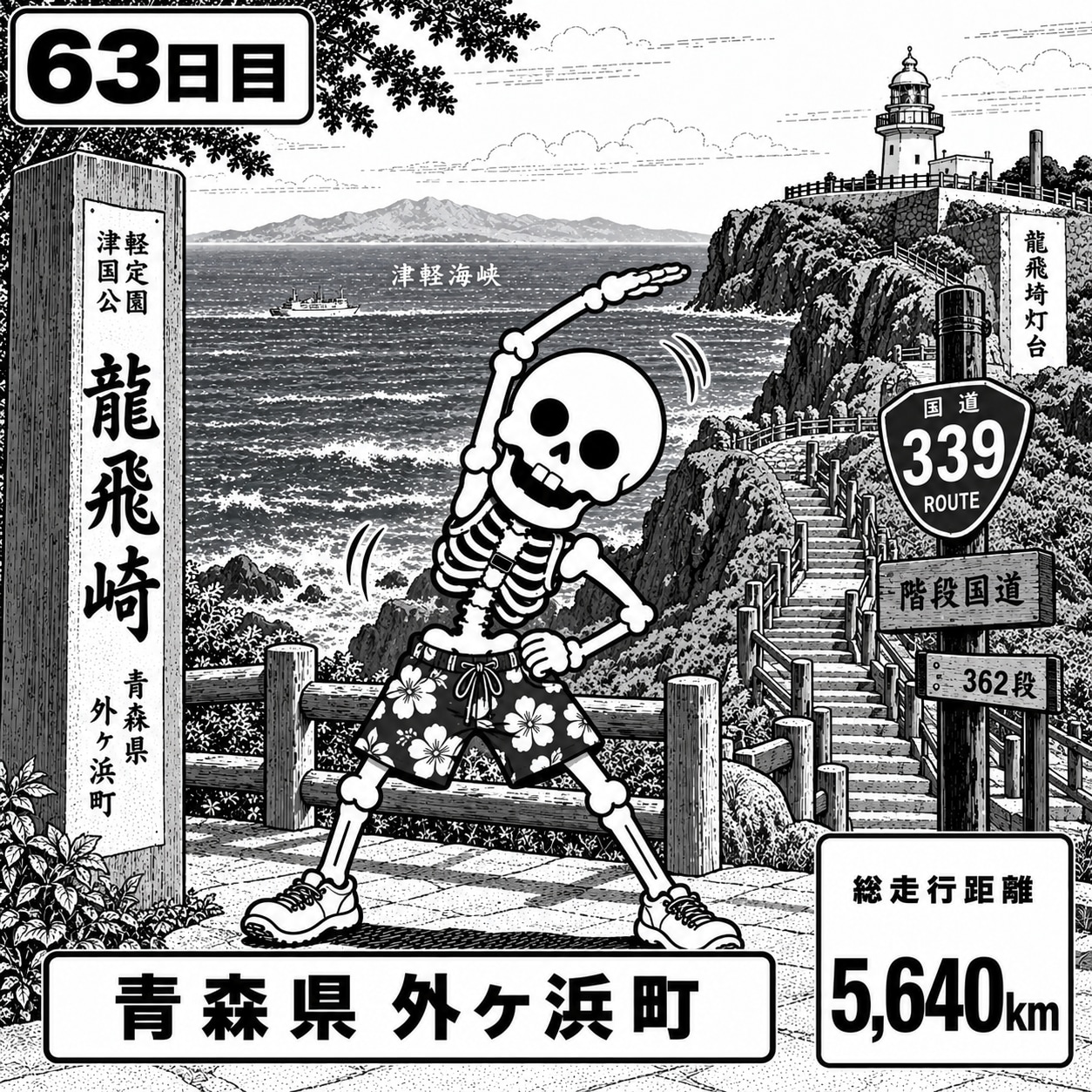 青森県外ヶ浜町に到着 | の人気AIイラスト・グラビア