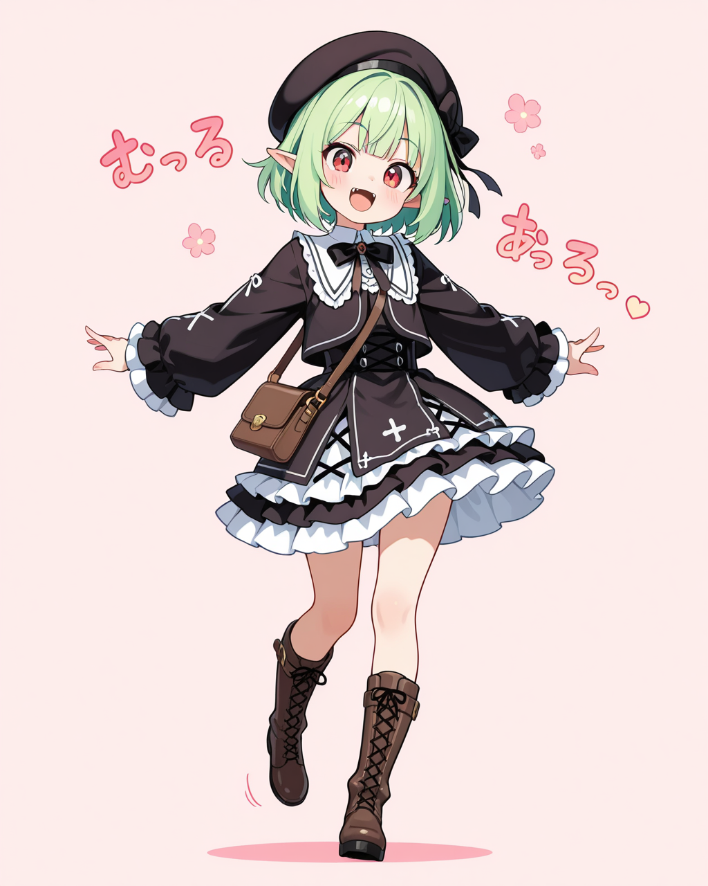 エルフさんの学生服