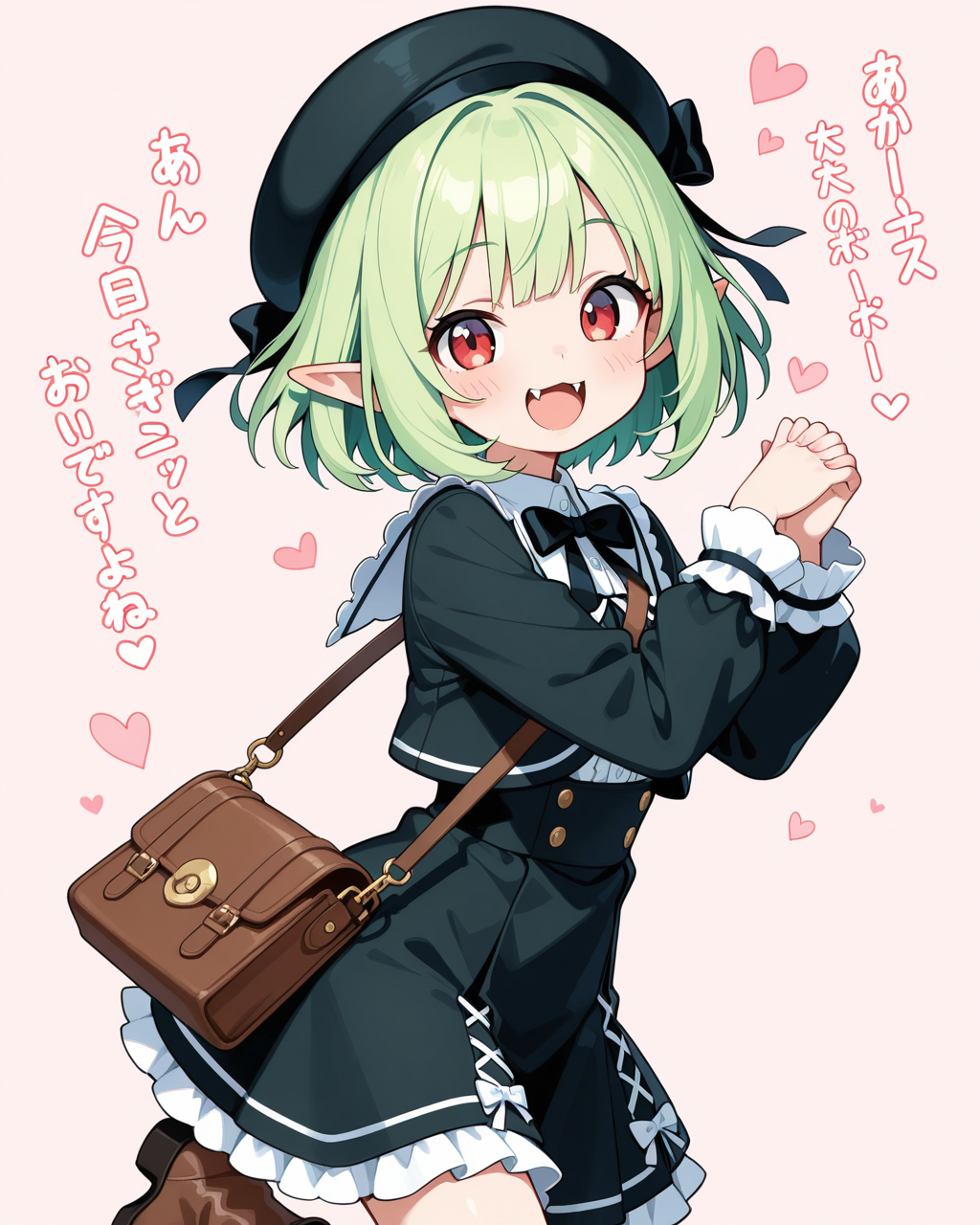 エルフさんの学生服