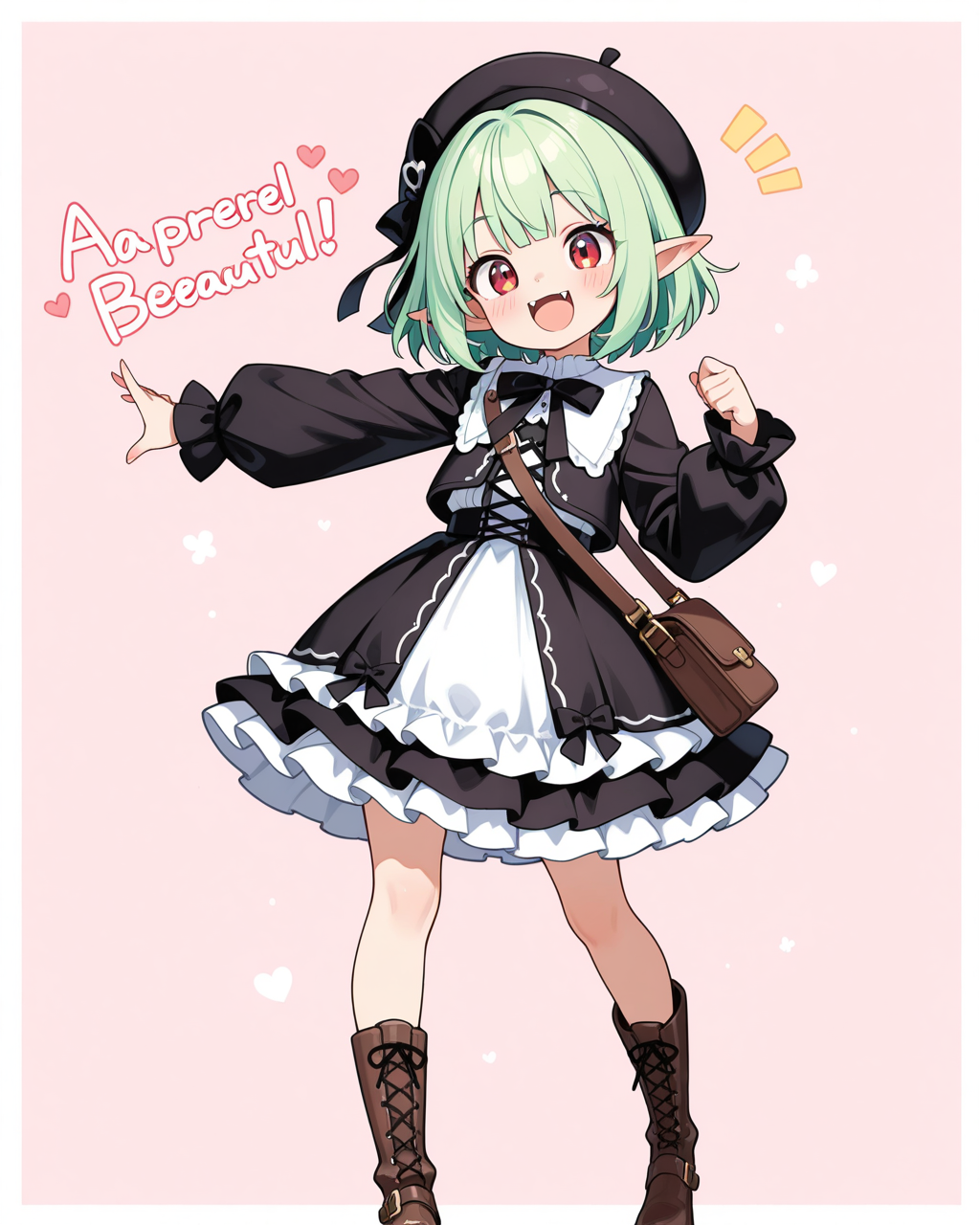 エルフさんの学生服