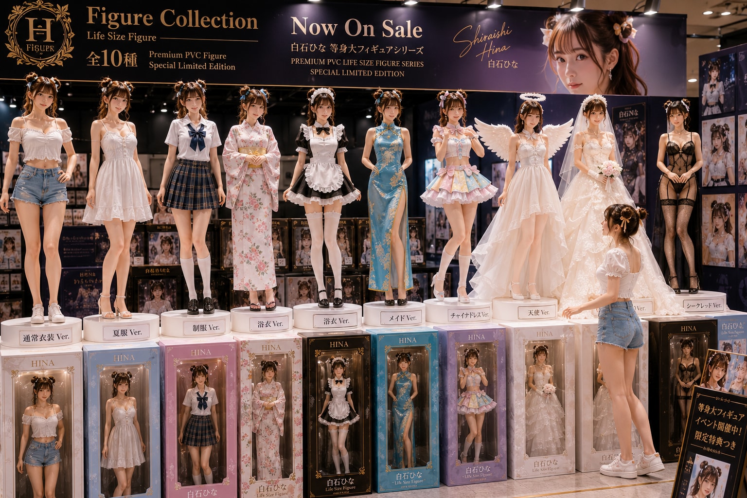「白石ひな」 :  等身大フィギュアコレクション