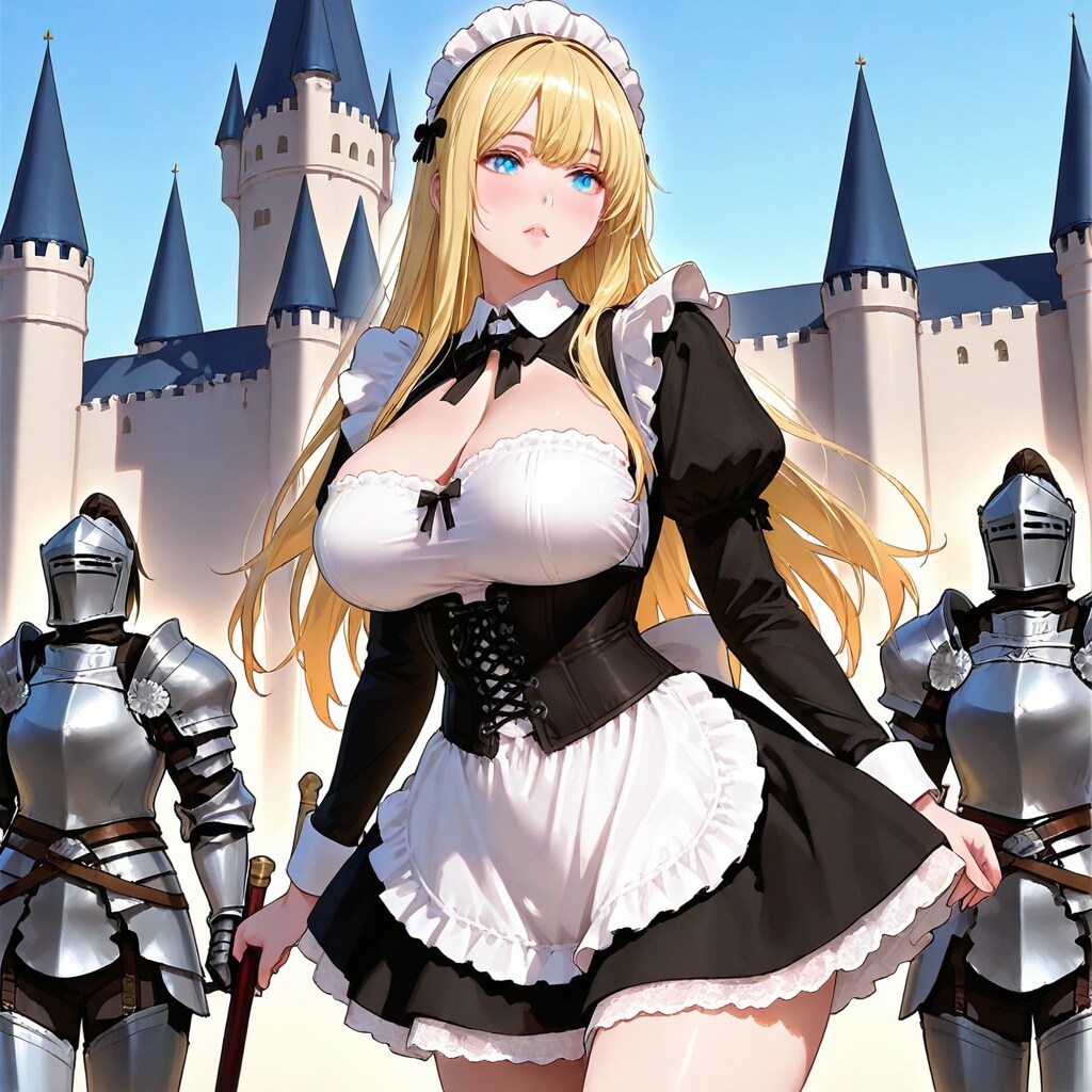 メイドと騎士 | の人気AIイラスト・グラビア