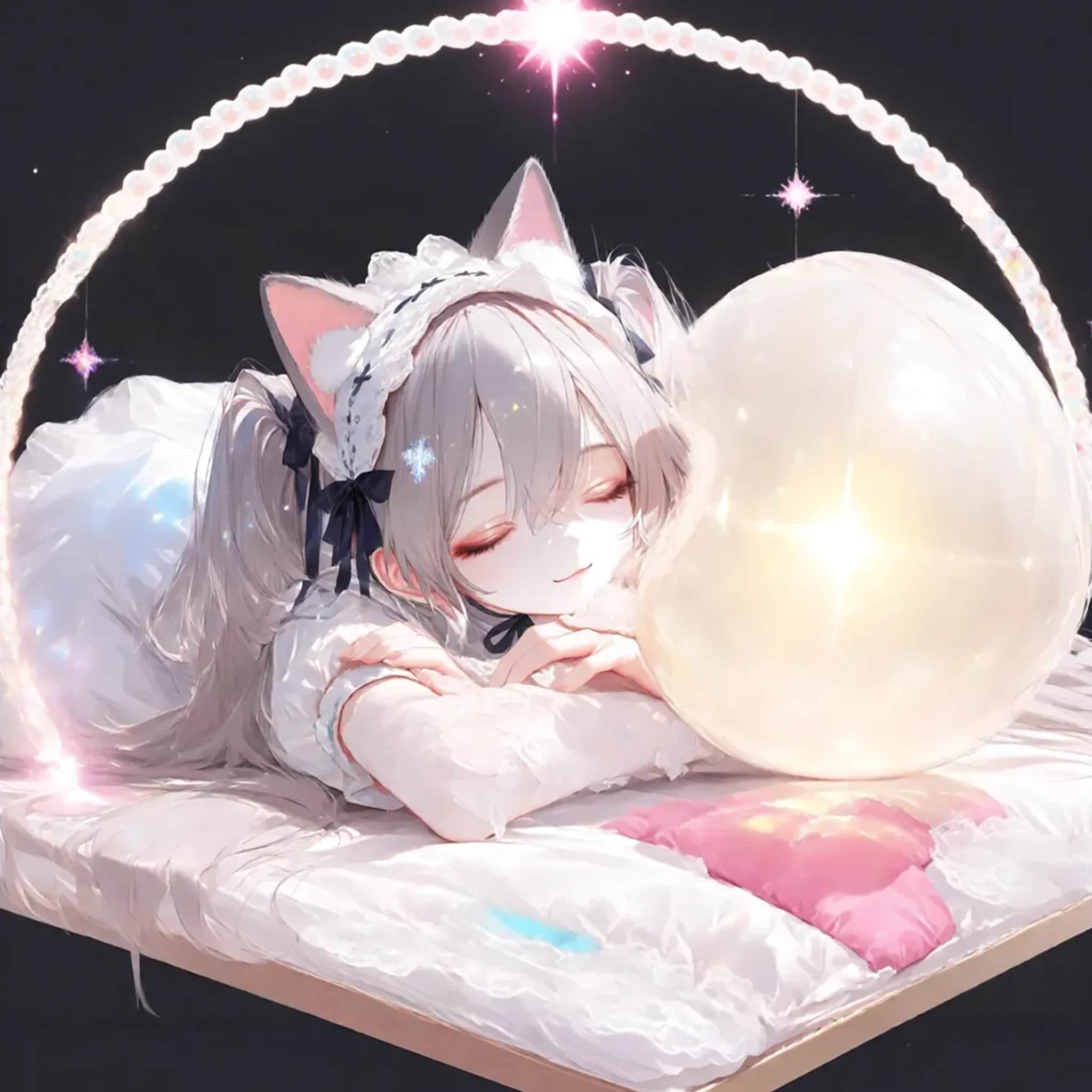 「猫耳メイドはさぼったりしないのにゃ。むにゃ」 | の人気AIイラスト・グラビア