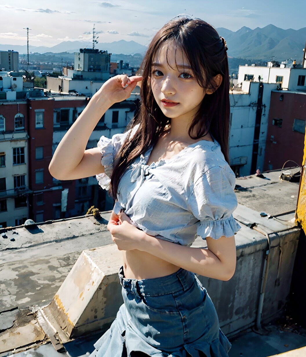 廃ビル屋上の美人さん～2