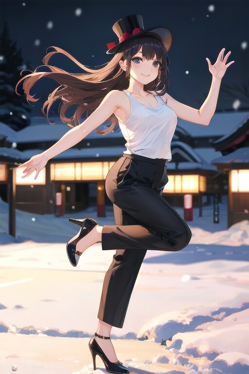 かっこかわいいダンサー白鳥英美梨　さっぽろ雪まつりで、ダンス！