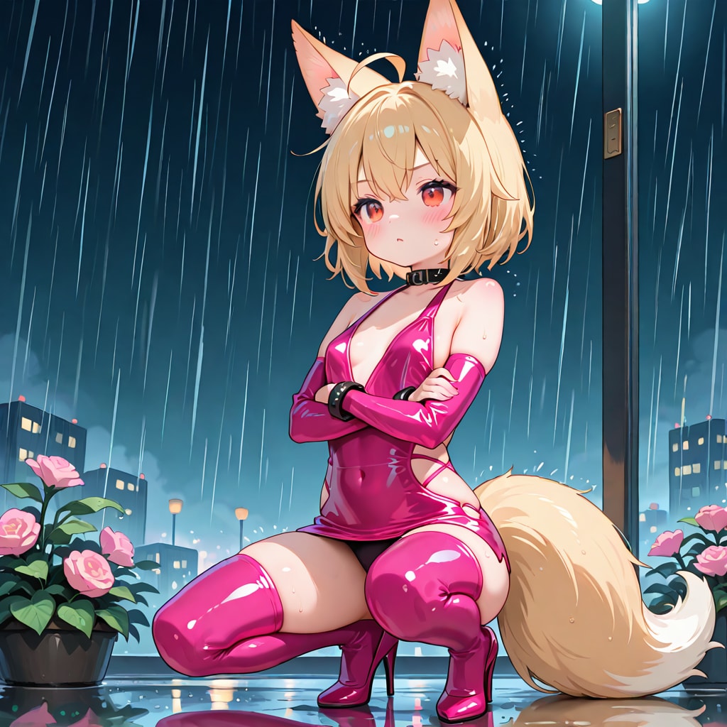 雨の中何してる？