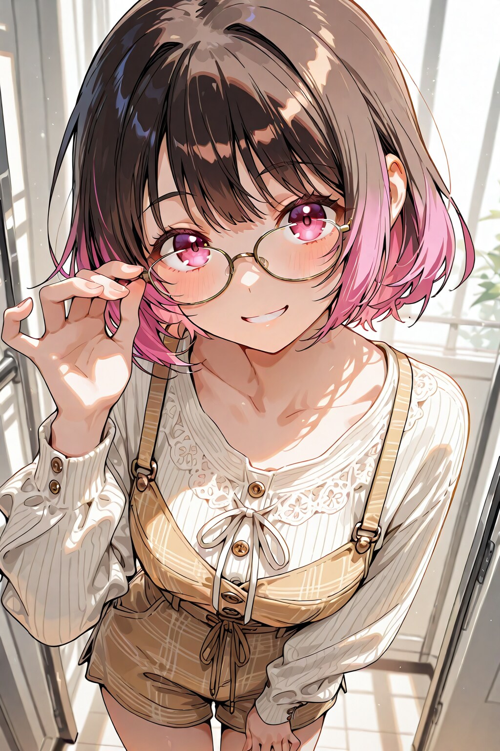 メガネ美少女
