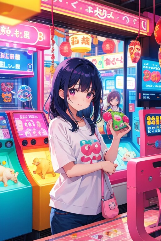 ゲームセンターの女の子
