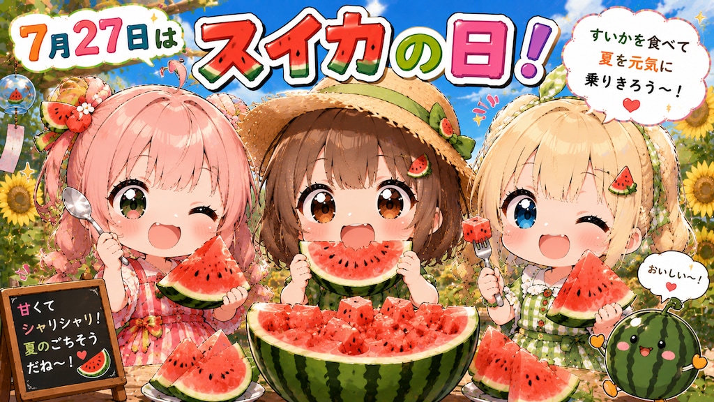 今日は何の日？（20260727固定イベ＋チビお姉複）の生成（ＡI推論不使用）