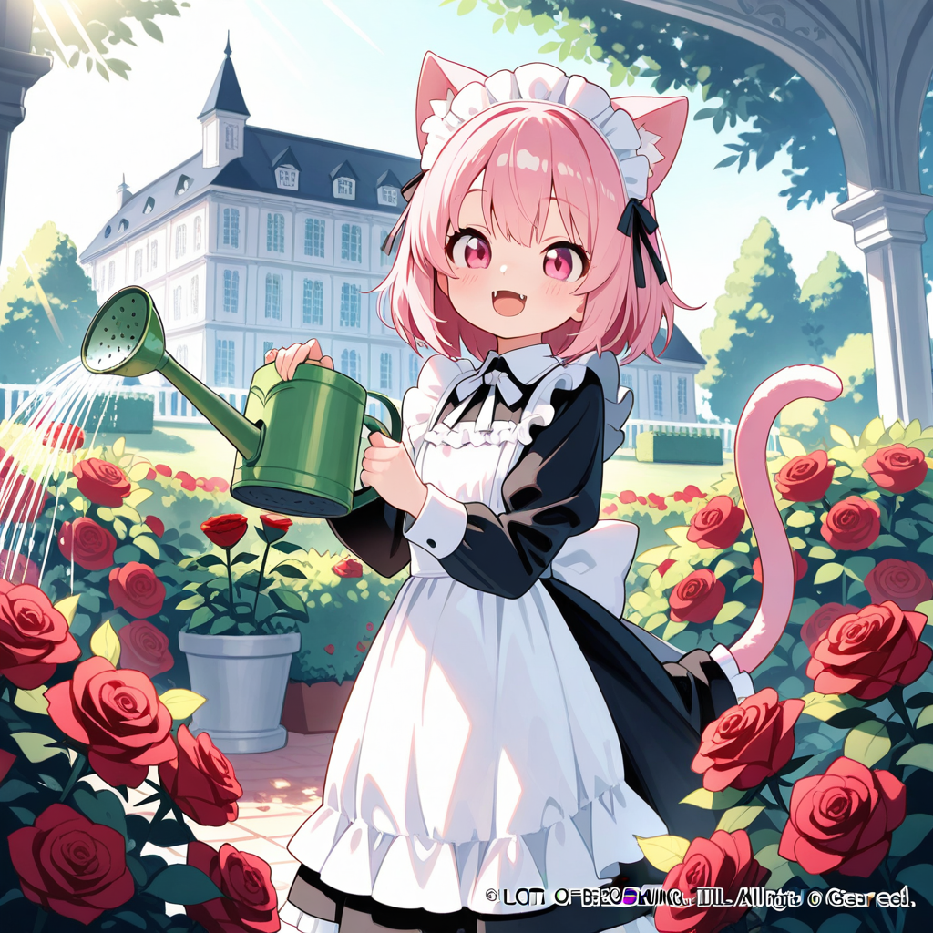 あっ！！御主人さみゃ！？綺麗にゃバニャが咲きましたにゃん！！