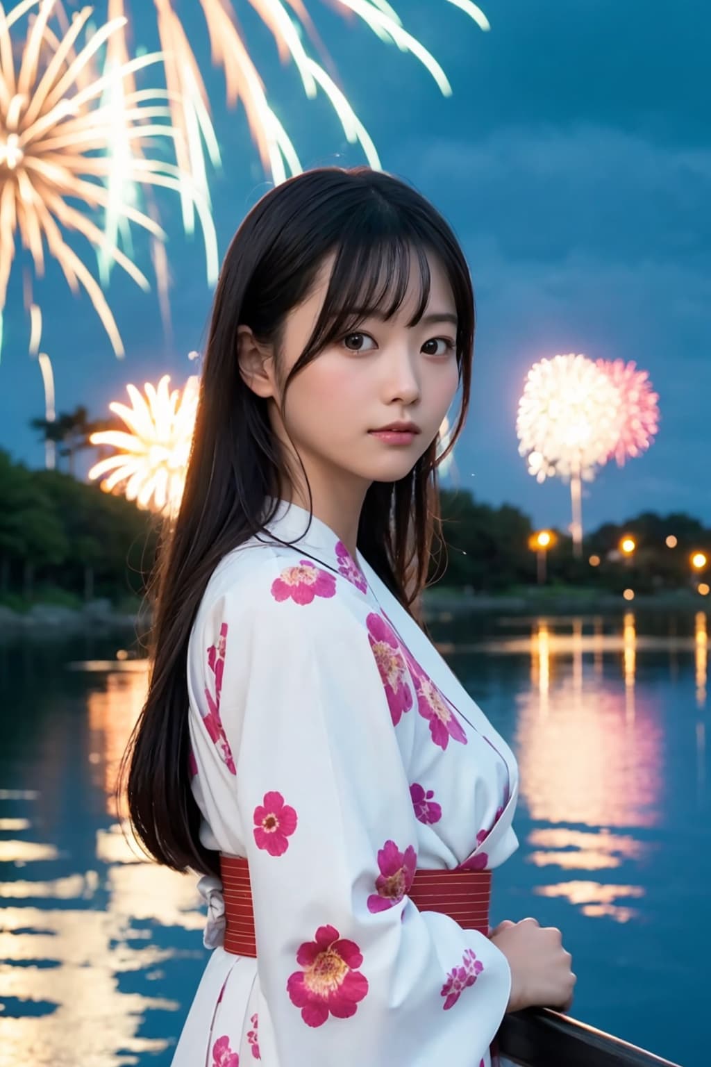 G☆Girl♯18 爆炎を 花と喩える 和の心 | の人気AIイラスト・グラビア