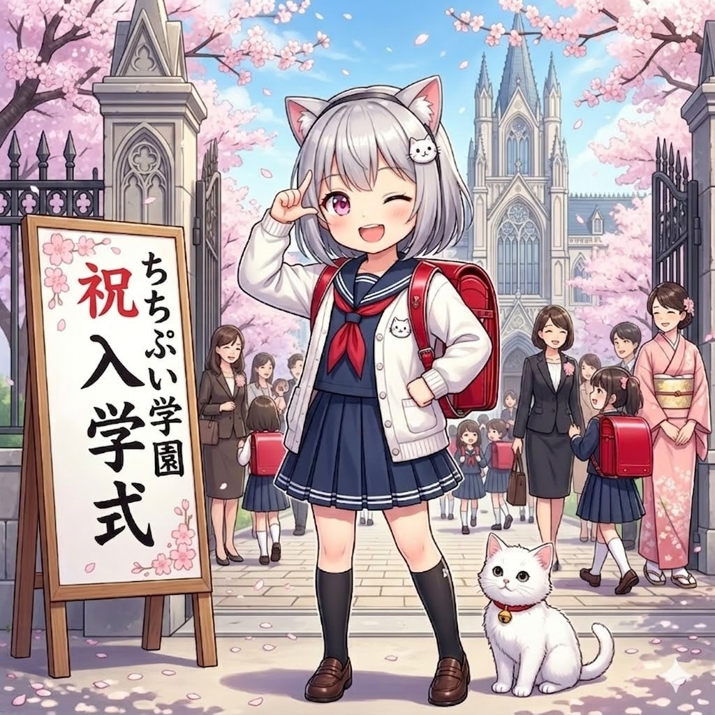 ちちぷい学園入学式１ | の人気AIイラスト・グラビア