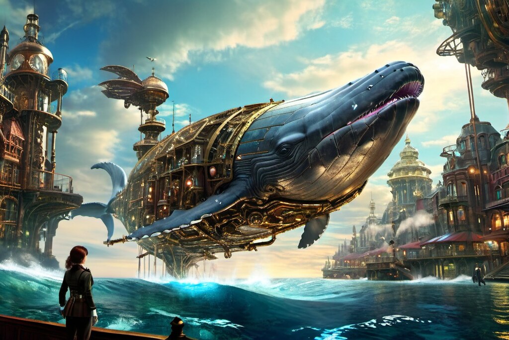 機械仕掛けの飛行クジラ