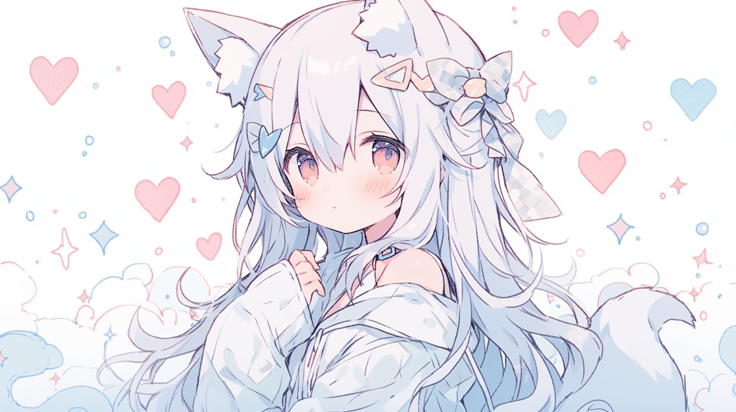 雪狐少女の甘い囁き | の人気AIイラスト・グラビア