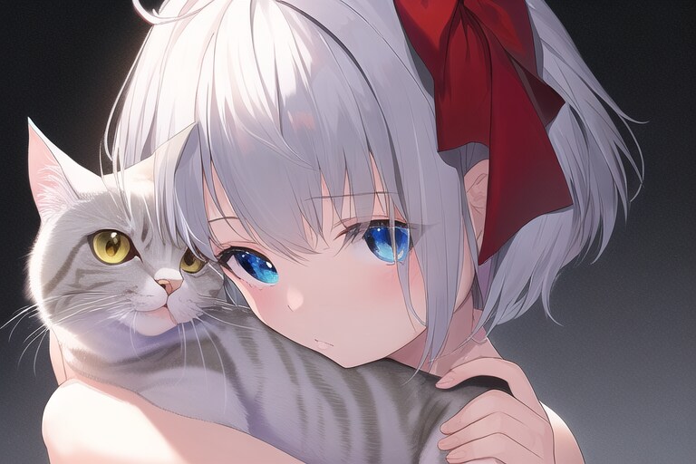 cat & girl