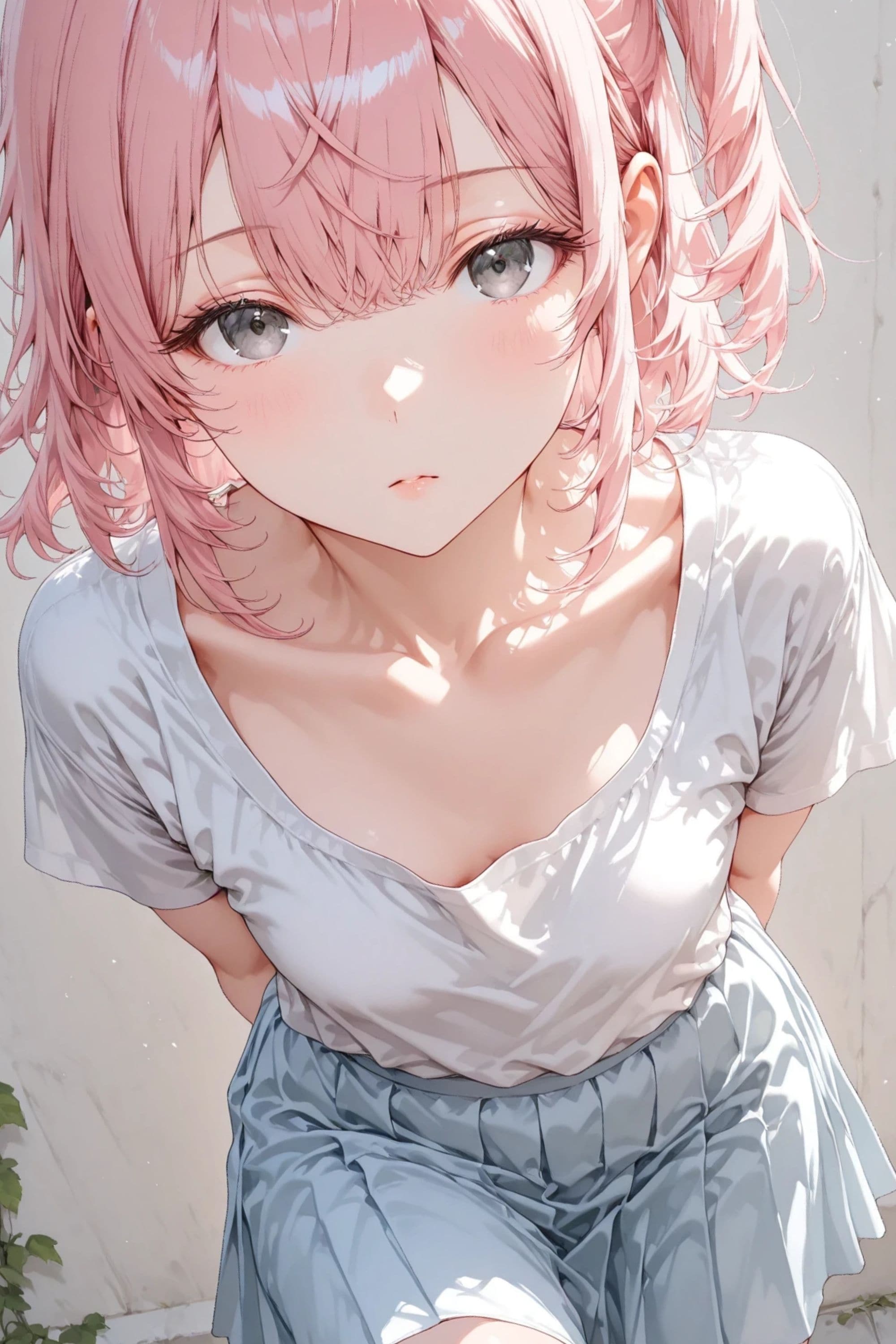 桃花 | 白い壁