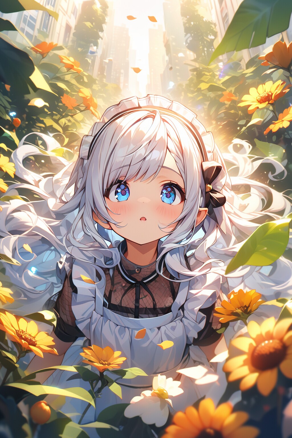 上に何がみえるのかな？